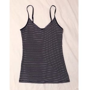 Lace-trim Striped Cami